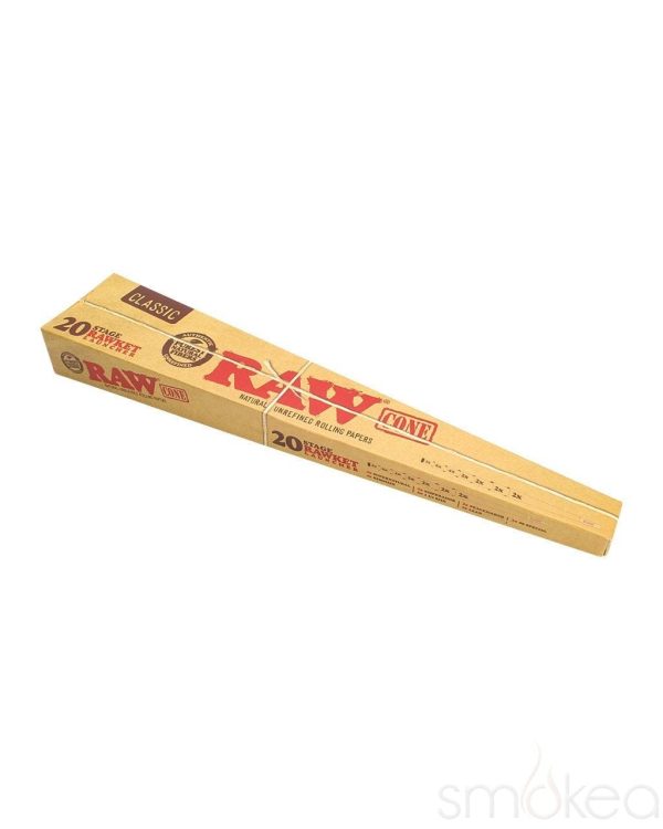 Raw 20 Stage Rawket Pre-Rolled Classic Cones Discount