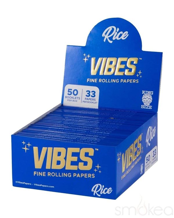 Vibes King Size Slim Rice Rolling Papers Online Hot Sale - Image 5