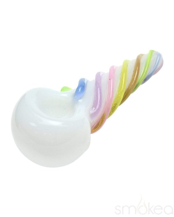 Chameleon Glass Pastel Color Screw Hand Pipe For Sale - Image 2