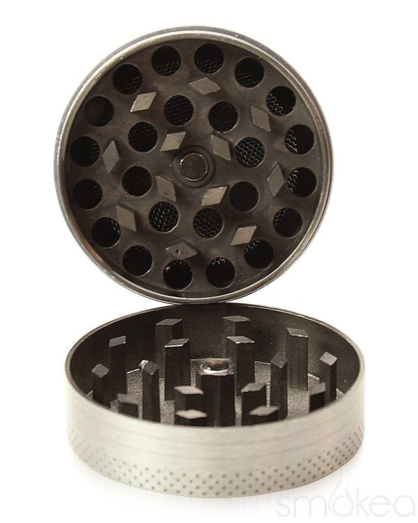 SMOKEA Silver Leaf 1.5  4pc Grinder For Discount - Image 3