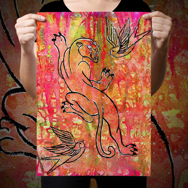 Sean Martin  Panther  Giclee Print Cheap