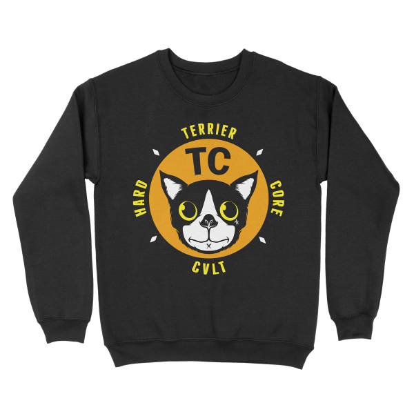 Terrier Cvlt  TCxHC  Black Crewneck Sale