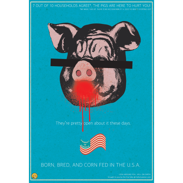 Hell Simulation  Piglet  Giclee Print Fashion - Image 2
