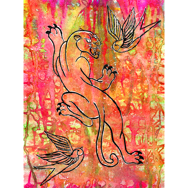 Sean Martin  Panther  Giclee Print Cheap - Image 2