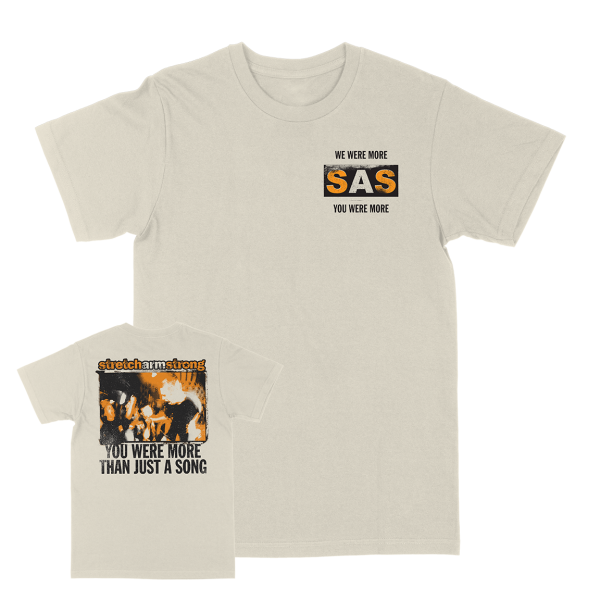 Stretch Arm Strong  For The Record  Natural T-Shirt on Sale