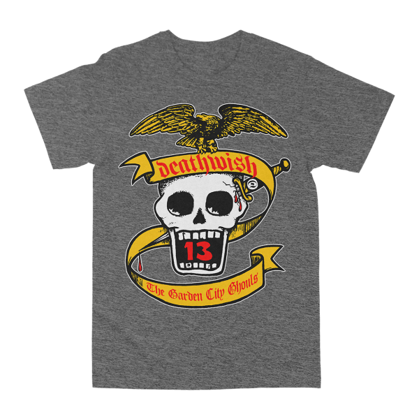 Deathwish  The Garden City Ghouls  Dark Heather Grey T-Shirt Discount