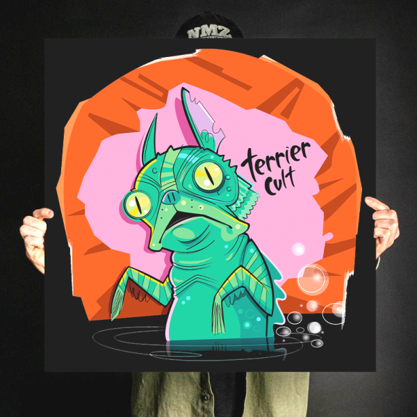 Terrier Cvlt  Boston From The Black Lagoon  Giclee Print Discount